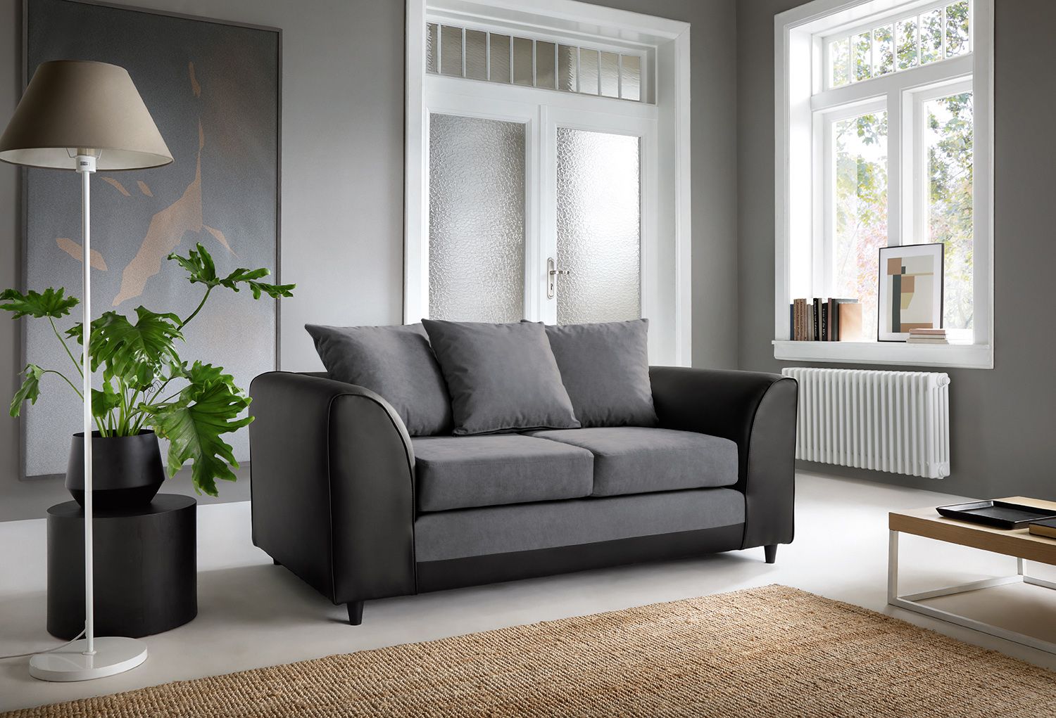 Dylan Chenille 2 Seater Sofa Dark Grey Comfert couches