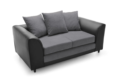 Dylan Chenille 2 Seater Sofa Dark Grey Comfert couches