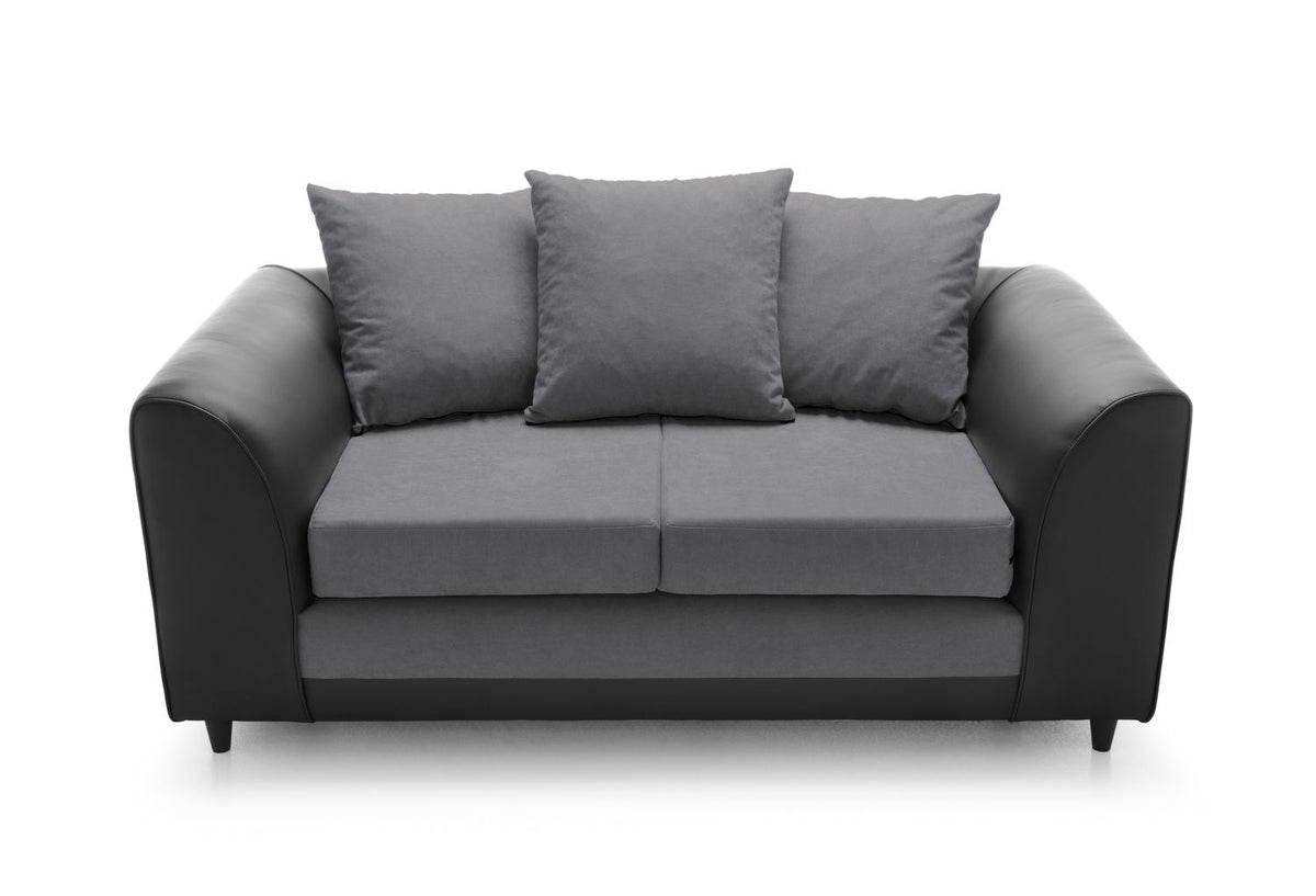 Dylan Chenille 2 Seater Sofa Dark Grey Comfert couches