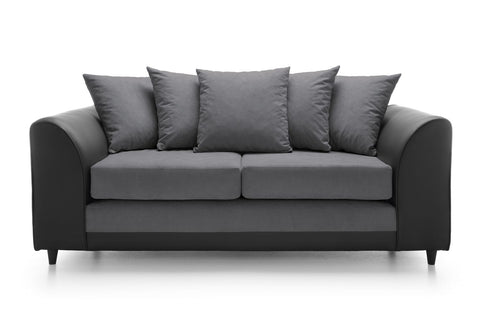 Dylan Chenille 3  Seater Sofa Dark grey Comfert couches